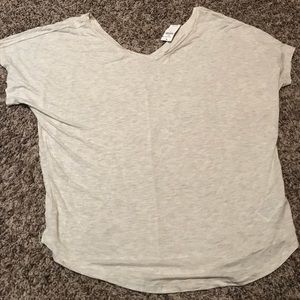Gap, soft heather great double v neck tee